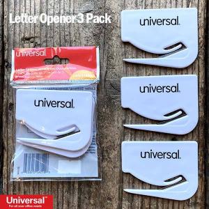 Universal レターオープナー 3個セット カッター 手紙 文房具