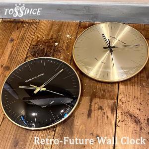 RETRO-FUTURE WALL CLOCK レトロ-フューチャー・ウォールクロック 2色 掛時計 ミッドセンチュリー 70s SPACE AGE TOSSDICE｜hutte