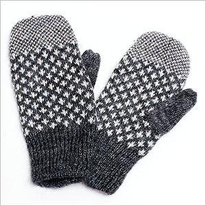 手袋 ニットミトン 手袋 ニットミトン ジャガード柄 レディース|キッズ ニットミトン カジュアル 防寒