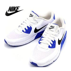 ナイキ エアマックス 90 G ホワイト/ブラック/レーサー ブルー 26cm NIKE AIR MAX White/Black-Racer BLUE ゴルフシューズ CU9978-106