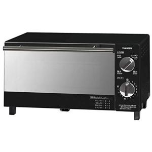 山善 カリッと オーブントースター 4段階温度調節 15分タイマー 受け皿付き ブラック YTBS-D101(B)