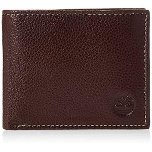 Timberland Men's Leather Wallet with Attached Flip Pocket, Brown (Spor｜hy-box