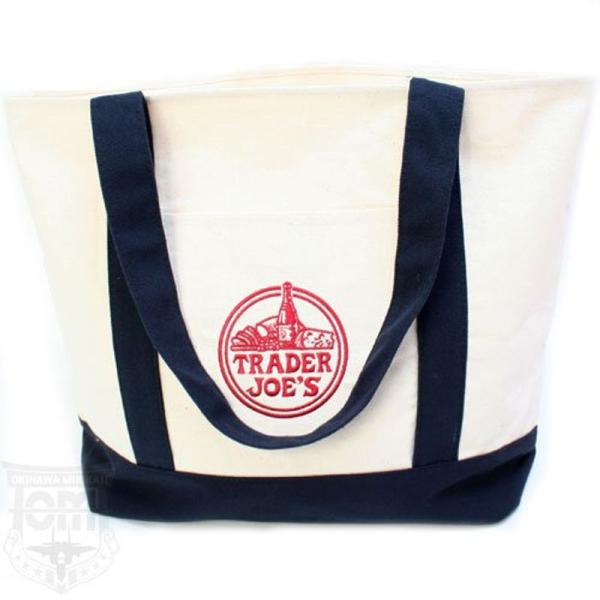 トレーダージョーズ TRADER JOES REUSABLE COTTON TOTE BAG BR-...