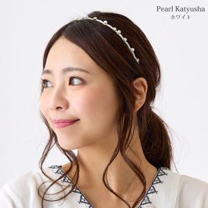 輝きカチューシャ 細い シャイニー パール&ラ...の詳細画像4