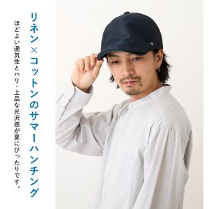 ハンチング帽 メンズ 帽子 BIG 麻綿 深め...の詳細画像2