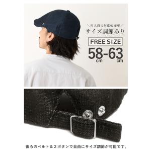 ハンチング帽 メンズ 帽子 BIG 麻綿 深め...の詳細画像5