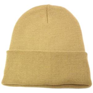 ニットキャップ コットン ニット帽 マスタード ビーニー 春夏 綿