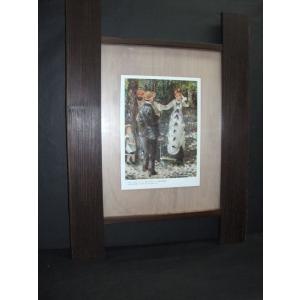 サビ鉄板くり抜き額<F4> 額縁F4 鉄の額F4 鉄をくり抜き デザイン額