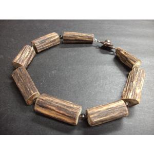 沈香管連スモーキークォーツブレスレット：a　香木ブレスレット　沈香ブレスレット　沈香アクセサリー　スモーキークォーツ　お香　工芸　作家 重さ：１０ｇ　