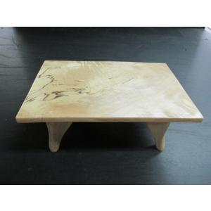 縞黒檀一枚板杢板拭き漆飾り台：b 木製 飾り台 脚付き 一枚板