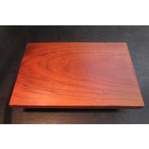 縞黒檀一枚板杢板拭き漆飾り台：b 木製 飾り台 脚付き 一枚板 木製