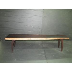 最上杢屋久杉木地仕上げ飾台 木製 銘木 木製飾り台 脚付き 花台 盆栽台