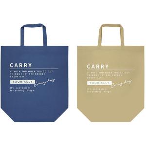 不織布 バッグ カジュアル ロゴ柄の商品画像