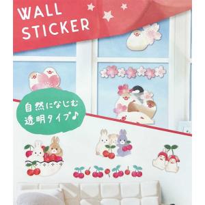 クリアウォールステッカー さくら 文鳥 & さ...の詳細画像1