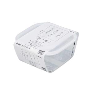 イノマタ化学楽ちんパック スクエア630ml クリアーホワイト