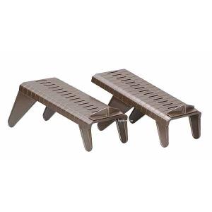 シューズホルダースリム2個組　ブラウン