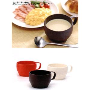 イノマタ化学 レンジスープカップ アイボリーの詳細画像2