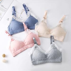 マタニティブラジャー レース柄 綿 おしゃれな...の詳細画像2