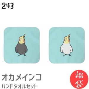 【福袋】 【ハッピーバッグ】 インコ ハンドタオル タオルハンカチ オカメ セット