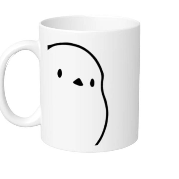 シマエナガ マグカップ シマエナガちゃん近すぎ マグ 大きい 可愛い コーヒーカップ 鳥好き 卒業祝...