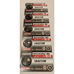 Maxell　銀ボタン電池　SR421SW　SR421SW348代用可能 ５個１シート｜hyk-toolshop