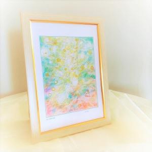 幸運を呼ぶ風水画 油絵 手描き 額入り 李勇 希望の道 F6号 31.8×40.9cm