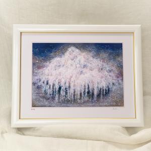 絵画　油絵　弘前城の桜（ひろさきじょうのさくら）木村由記夫 絵画 油絵 弘前城の桜 （木村由記夫） 【肉筆】【油絵】【桜絵