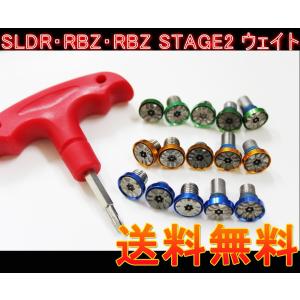 テーラーメイド SLDR RBZ RBZ STAGE2 重量調整用　ウェイトスクリュー ５種 工具セット 最新モデル  2g4g6g8g10g専用工具 緑 金 青 最短翌日到着｜hymall