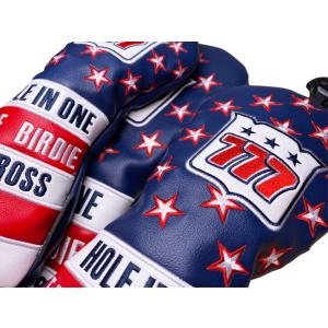 メール便配送無料】 バラ売 番手タグ 高級PUレザー 777 ドライバー