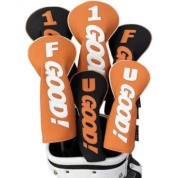 ゴルフヘッドカバー ドライバー ウッド FW ユーティリティ UT用 防水 変換ダグ 1点  GOO...