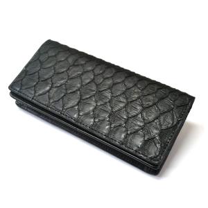 金運財布 ブラックパイソン 紳士 長財布 蛇財布 黒財布 春財布 縁起財布