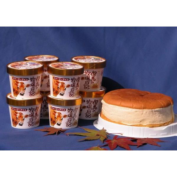 「あいす工房らいらっく」牧場のチーズケーキとアイス（ジェラート）8個セット（冷凍)