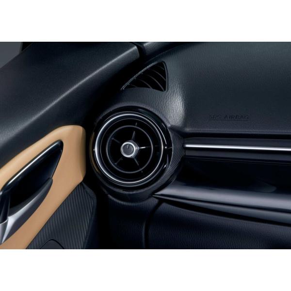 ダムド(DAMD) エアコンルーバー(グロスブラック/サテンクロームメッキ)1ヶ/マツダ純正オプショ...