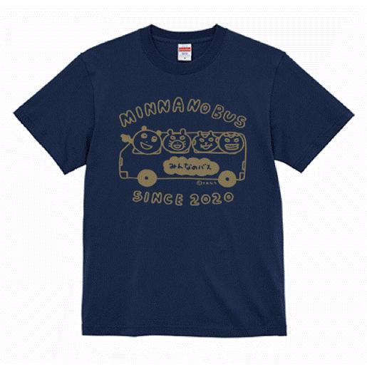 神戸マツダ みんなのバス グッズ Tシャツ インディゴゴールド Sサイズ Mサイズ Lサイズ