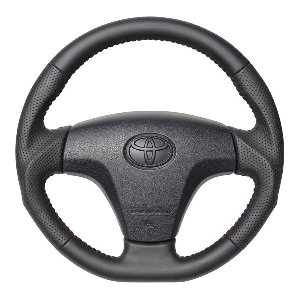 REAL レアル ステアリングハンドル オールレザー レッドステッチ TYB-LPB-RD