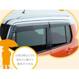 マツダ（Mazda） アクリルバイザー 1台分(4枚セット) スモークグレー