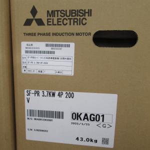 SF-PR 3.7kW 200V 4P 三菱電機 モーター 三相誘導電動機(全閉外扇形)　新品在庫あ...