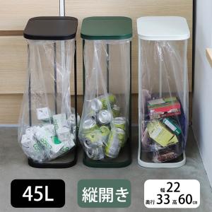 ゴミ箱 ふた付き 45L スリム ゴミ袋ホルダー おしゃれ 分別ダストボックス W22XD33XH60cm分別ゴミ箱 ゴミ箱 45リットル ワイドな開口部 蓋付き