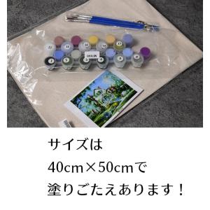 数字油絵 DIY 大人の塗り絵 子供の塗り絵 ...の詳細画像3