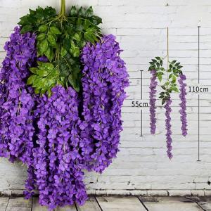 12本入り 藤の花 魔除け 造花 フェイクフラ...の詳細画像2