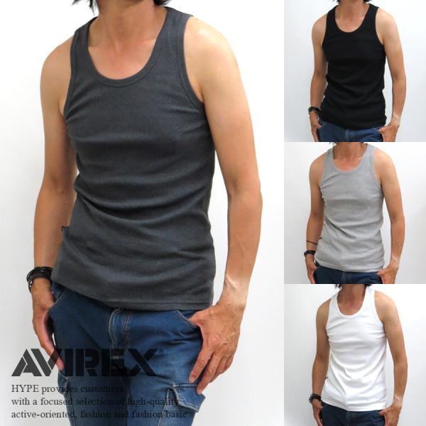 AVIREX アビレックス タンクトップ メンズ 無地 NEK 6143507 ★REV 80030...
