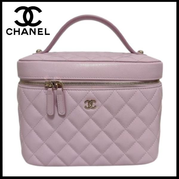シャネル【新品】入手困難 直営店購入 マトラッセ バニティバッグ  バニティケース ハンドバッグ シ...