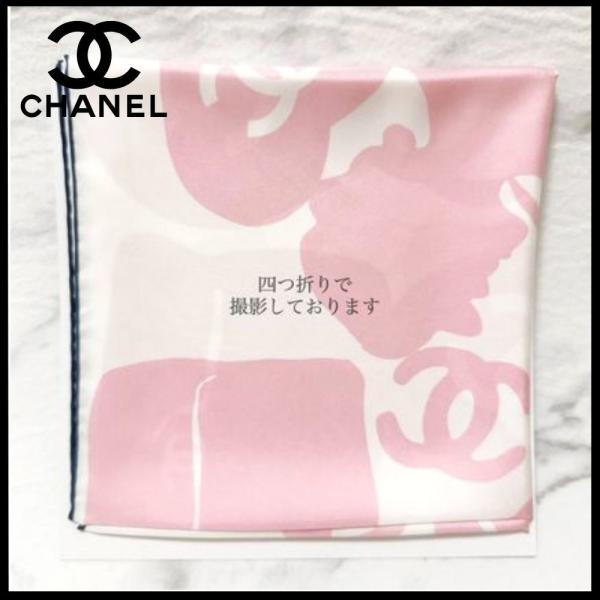 CHANEL 2024新作【新品】シャネル スカーフ 直営店購入 シャネル スカーフ ピンク シュー...