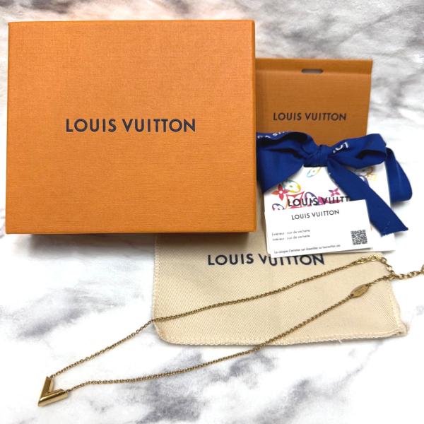 ルイヴィトン ネックレス エセンシャルV ゴールド M61083 箱リボン付き 送料無料(1)