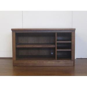 【送料無料】　ベルギー製　テレビ台  　スライド付　ブラウン