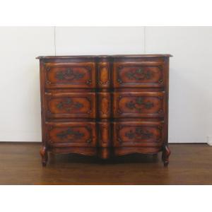 【送料無料】　イギリス製　３段チェスト　ブラウン