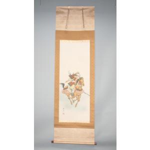 【送料無料】武者 掛軸 憲山 節句