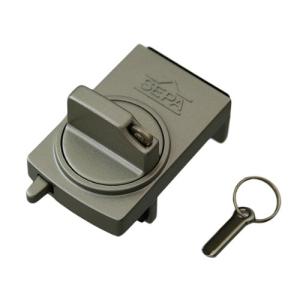 日中製作所 キー付戸じまりくん 1P 2本キー 163-SL シルバー