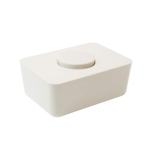 b2c ウエットティッシュホルダー シリコン蓋（ホワイト）｜ウェット ティッシュ ケース おしりふき...