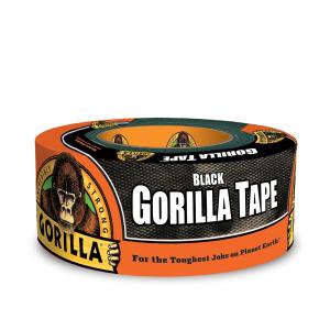 Gorilla Tape、ブラック ダクトテープ、1.88インチ x 12ヤード、ブラック 1 Pack 6001203-10 1｜hyper-market